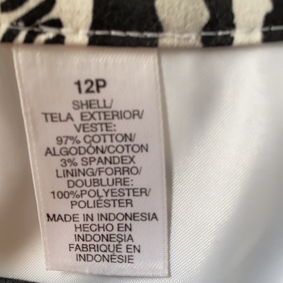 ALFRED DUNNER PS 12 Abstract design 3/4 sleeve - Picture 3 of 3